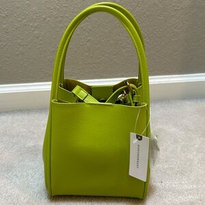 Anthropologie Mini Hollace Tote Bag in Lime Green